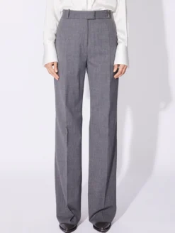 Pantalon De Costume Large En Gabardine Gris -barbarabui Soldes Magasin 134 B BUI W 002