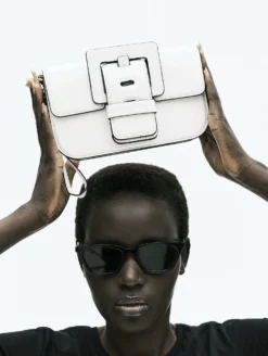 Petit Sac "Like Me" En Cuir Blanc