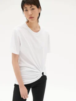 Tee-shirt En Jersey De Coton Blanc Détail Bijou -barbarabui Soldes Magasin B1464ZMA 01 additional 1