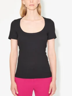 Tee-shirt Manches Courtes En Jersey De Coton -barbarabui Soldes Magasin B1474JMM 10 additional 1