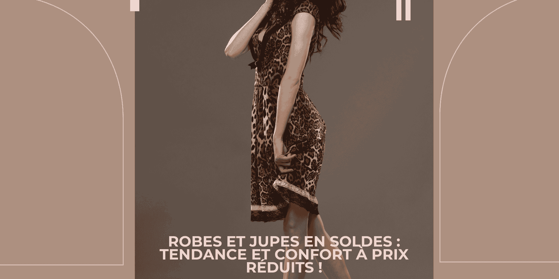 barbarabui Soldes Magasin 2 barbarabui Soldes Magasin -barbarabui Soldes Magasin Brown Mocca Cream Latte Minimalist Printed Dress Banner Landscape 1