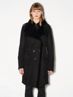 Manteau Double Boutonnage En Peau Lainée Noir -barbarabui Soldes Magasin C1184WUX 10 image 3 7bfbbaa9 185d 4213 bf7a 4cf6ccdabdcc