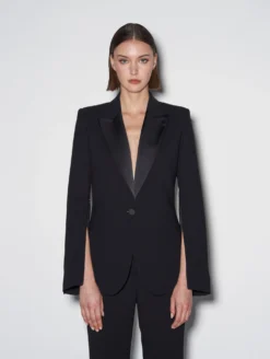 Veste De Costume à Manches Zippées En Crêpe Noire -barbarabui Soldes Magasin C1217EEAS 1010 image 5 5c664f28 525c 4df7 b558 e917199bed4f