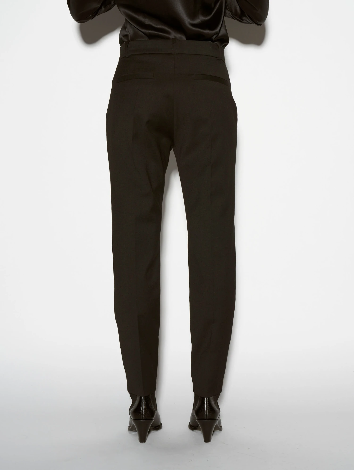 Pantalon De Costume Roxy Gabardine De Laine Noir 4 Pantalon De Costume Roxy Gabardine De Laine Noir – Image 4