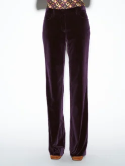 Pantalon Coupe Flare En Velours Prune 11 Pantalon Coupe Flare En Velours Prune -barbarabui Soldes Magasin C1617SHK 56 additional image 99e9a60d 69b1 460a a88e 3719666e1547