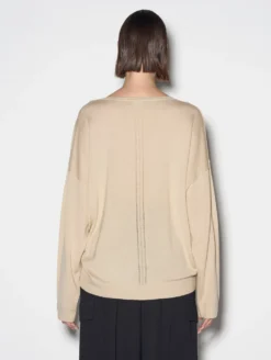 Pull Col V Coupe Oversize En Maille écru -barbarabui Soldes Magasin C4201XXA 31 image 4 00fd716b b696 46d8 a7b9 20dfc3a6e9c2