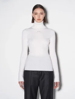 Pull à Col Roulé Piercing En Maille Mérinos Ivoire -barbarabui Soldes Magasin C4206MXH 11 image 3 47e5f31d 85c8 466b a18f 067c599ca558