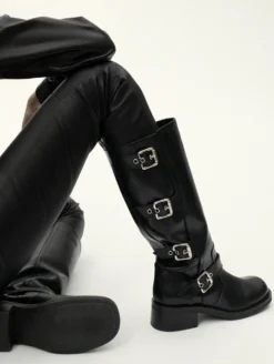Bottes Biker Multiboucles En Cuir Noir -barbarabui Soldes Magasin C5156BCC 10 1 3f34d194 a015 4fac 9c32 0be360401141