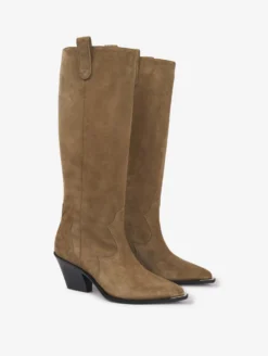 Bottes Western En Veau Velour Taupe -barbarabui Soldes Magasin C5172CVC 41 image 4 0cceb719 24fb 4baf b6f7 7dfddc293ee4