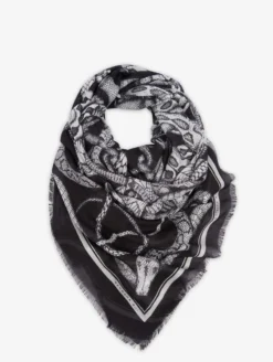 Foulard Imprimé Serpent Noir Et Blanc -barbarabui Soldes Magasin C9019CRW 1011 additional image 8d4632dc 3c90 41cc 8080 df5d9f6308ea