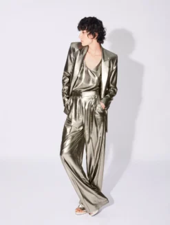 Veste De Costume Coupe Boyfriend En Lamé Gold -barbarabui Soldes Magasin D1222RTL 75 image 5 55d4621f a567 4613 aa4d a336a65b60b2