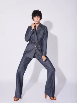 Pantalon Coupe Flare En Denim Lavé Bleu -barbarabui Soldes Magasin D1231BLF 40 image 1 8e2b4b28 8c69 4a43 a9f8 e53c4ce296d7