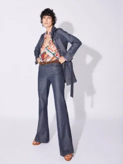 Veste Saharienne En Denim Lavé Bleue -barbarabui Soldes Magasin D1231BLF 40 image 5 d21dd7c8 5cbc 4919 8489 18cd5369d134