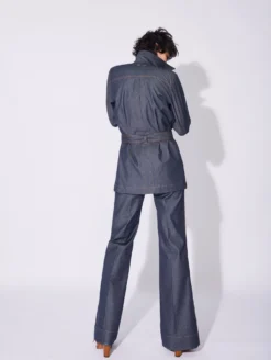 Veste Saharienne En Denim Lavé Bleue -barbarabui Soldes Magasin D1231BLF 40 image 7 7338dab0 fab2 47c4 9a9d 299637fecdd8