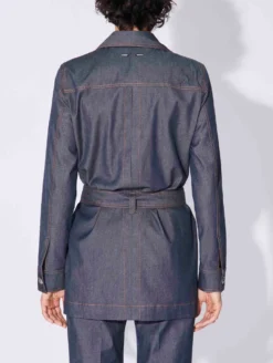 Veste Saharienne En Denim Lavé Bleue -barbarabui Soldes Magasin D1231BLF 40 image 8 e02d1ae2 87a7 43e5 9320 c0cf8c0c03d6