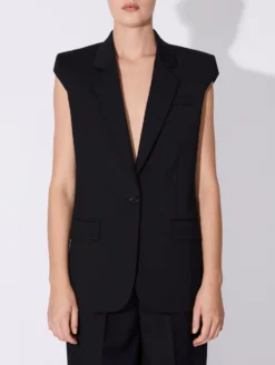 Veste Sans Manches Gabardine Laine Stretch Noire -barbarabui Soldes Magasin D1240AEG 10 additional image 5b66075d 9d8f 410a 9017 e92d5db32adb