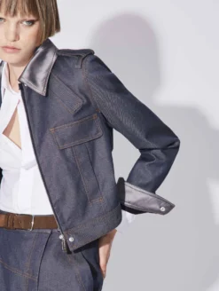 Blouson Zippé Court En Denim Lavé Bleu 7 Blouson Zippé Court En Denim Lavé Bleu -barbarabui Soldes Magasin D1250BLF 40 image 3 5aac4593 5f20 4012 93a2 2ee02fb92b17