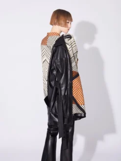 Veste Saharienne En Cuir D'agneau Plongé Noir -barbarabui Soldes Magasin D1282KUL 10 image 4 4fd36783 f24c 4be8 808d 68fd2d4b5188