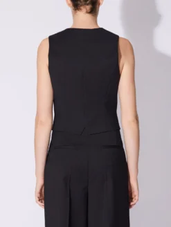 Gilet De Costume En Gabardine Laine Stretch Noir 6 Gilet De Costume En Gabardine Laine Stretch Noir -barbarabui Soldes Magasin D1422AEG 10 image 3 7ccb2555 cffb 43b6 8890 06b1311d28ce