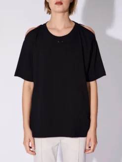 Tee-shirt à Découpes En Jersey De Coton Noir -barbarabui Soldes Magasin D1460ZMA 10 additional image d0a6e61c dc24 46d4 8577 7e83d230f24d