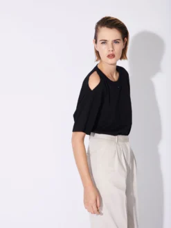 Tee-shirt à Découpes En Jersey De Coton Noir -barbarabui Soldes Magasin D1460ZMA 10 image 3 9dae9bc1 22ae 4884 879f ae171ff174f3