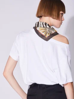 Tee-shirt Manches Courtes En Jersey De Coton Blanc -barbarabui Soldes Magasin D1462ZMA 01 image 4 25e7bcee a1a3 405e b084 569354612e8d