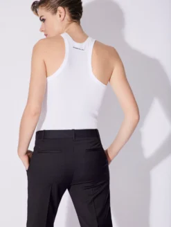 Débardeur Encolure Américaine Jersey à Côtes Blanc -barbarabui Soldes Magasin D1474JMM 01 image 2 f538709b 98ef 439f a32c 29a1f26f25fe