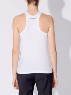 Débardeur Encolure Américaine Jersey à Côtes Blanc -barbarabui Soldes Magasin D1474JMM 01 image 3 a29e3062 fc13 40a4 b49c d68c3fe28e54