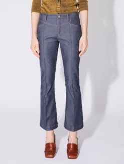 Pantalon Trompette 7/8 En Denim Lavé Bleu -barbarabui Soldes Magasin D1619BLF 40 additional image 70f64de2 8c3d 4992 acf2 c22ea1f7c262