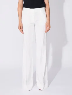 Pantalon Flare En Satin De Coton Stretch Blanc -barbarabui Soldes Magasin D1622DLA 11 additional image e4ca371f 398b 4609 80ec 638f47cdd3d3