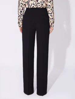 Pantalon Coupe Flare Taille Haute En Crêpe Noir -barbarabui Soldes Magasin D1626EEA 10 image 4 de13c6ab d5b2 4fdc b573 44929114639f