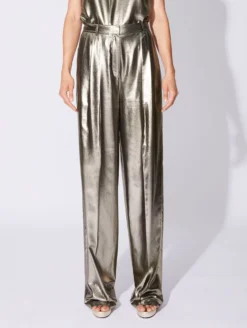 Pantalon Large à Pli En Lamé Gold -barbarabui Soldes Magasin D1630RTL 75 additional image 06c424aa d4d5 4724 9a66 e8d354d2f94b