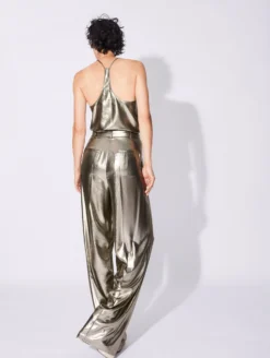 Pantalon Large à Pli En Lamé Gold -barbarabui Soldes Magasin D1630RTL 75 image 4 b48d17e7 3da1 41cb 9587 af55fa4cb12a