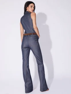 Combinaison Pantalon En Denim Lavé Bleue -barbarabui Soldes Magasin D1650BLF 40 image 3 e490cbf9 8fa4 4328 bd49 57e513902df9