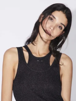 Pull Débardeur 2-en-1 En Maille Noir -barbarabui Soldes Magasin D4212DXJ 10 image 3 e5ab9c22 8178 42a6 8601 e90e8e35d389