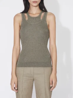 Pull Débardeur 2-en-1 En Maille Nacrée Tilleul -barbarabui Soldes Magasin D4212DXJ 37 additional image 2bf114e2 952c 4fa2 92c5 056278efb69b