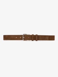 Ceinture Moyenne En Daim Chocolat