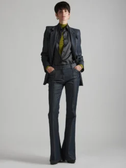 Veste De Costume En Denim Lavé -barbarabui Soldes Magasin E1202BLF 40 4