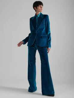 Veste Cintrée En Velours Bleu 10 Veste Cintrée En Velours Bleu -barbarabui Soldes Magasin E1204EHK 25 6 46a11a89 0b47 4e6a 9255 e1892f4d6593