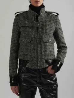 Blouson En Tweed Bouclette Et Cuir Verni 13 Blouson En Tweed Bouclette Et Cuir Verni -barbarabui Soldes Magasin E1251EBA 1010 additional 4f60aa32 132b 4915 a8d5 df77e8f3256d