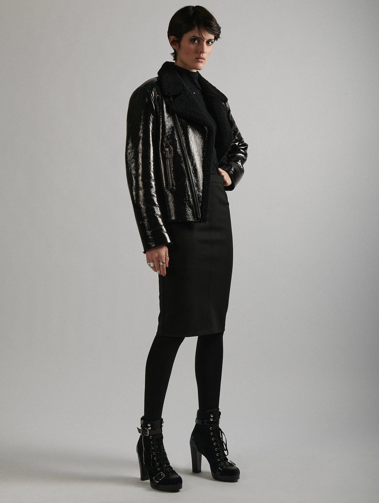 Jupe Crayon En Jersey Milano Noire 4 Jupe Crayon En Jersey Milano Noire – Image 4