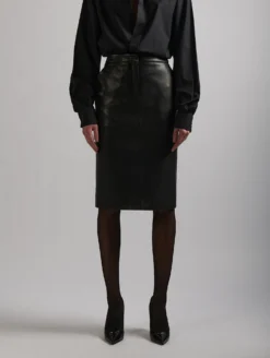Jupe Crayon En Cuir Plongé Noire -barbarabui Soldes Magasin E1580KUL 10 additional 8f4470e4 65f3 49af 8f94 41e2b7c91f0a