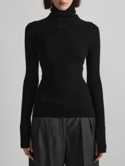 Pull à Col Roulé En Maille Mérinos Noir -barbarabui Soldes Magasin E4206MXH 10 additional 11a6c78c f9ba 431a 88be f256a7f2eea5