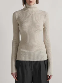 Pull à Col Roulé En Maille Mérinos Sable -barbarabui Soldes Magasin E4206MXH 21 additional abe10184 79f5 4d41 94be f41b9d0ceff6