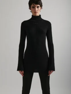 Tunique à Col Roulé En Laine Mérinos Noir -barbarabui Soldes Magasin E4210MXH 10 additional efc97fd6 469c 4ad3 9935 f5cde55159ff