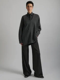 Pull Col V Ample En Laine Et Cachemire Gris -barbarabui Soldes Magasin E4219WXA 29 4 4de10caa 2d6c 4cc3 9d95 2bacbf21228e