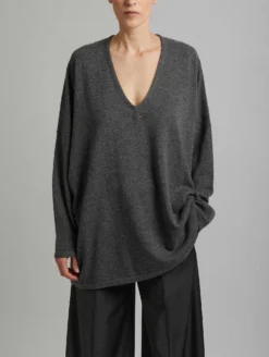 Pull Col V Ample En Laine Et Cachemire Gris -barbarabui Soldes Magasin E4219WXA 29 additional 1a469ef2 8812 45bd 8411 7d07216c970b