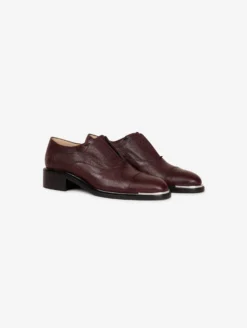 Derbies En Cuir Bordeaux -barbarabui Soldes Magasin E5120CME 33 image 2 921f24c5 431d 434e 878b 0a232af4d91d