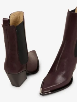 Boots élastiqués En Cuir Bordeaux -barbarabui Soldes Magasin E5169CME 33 image 5 3d7a6f89 3a90 4ae2 9155 d7f07ccbd4ac