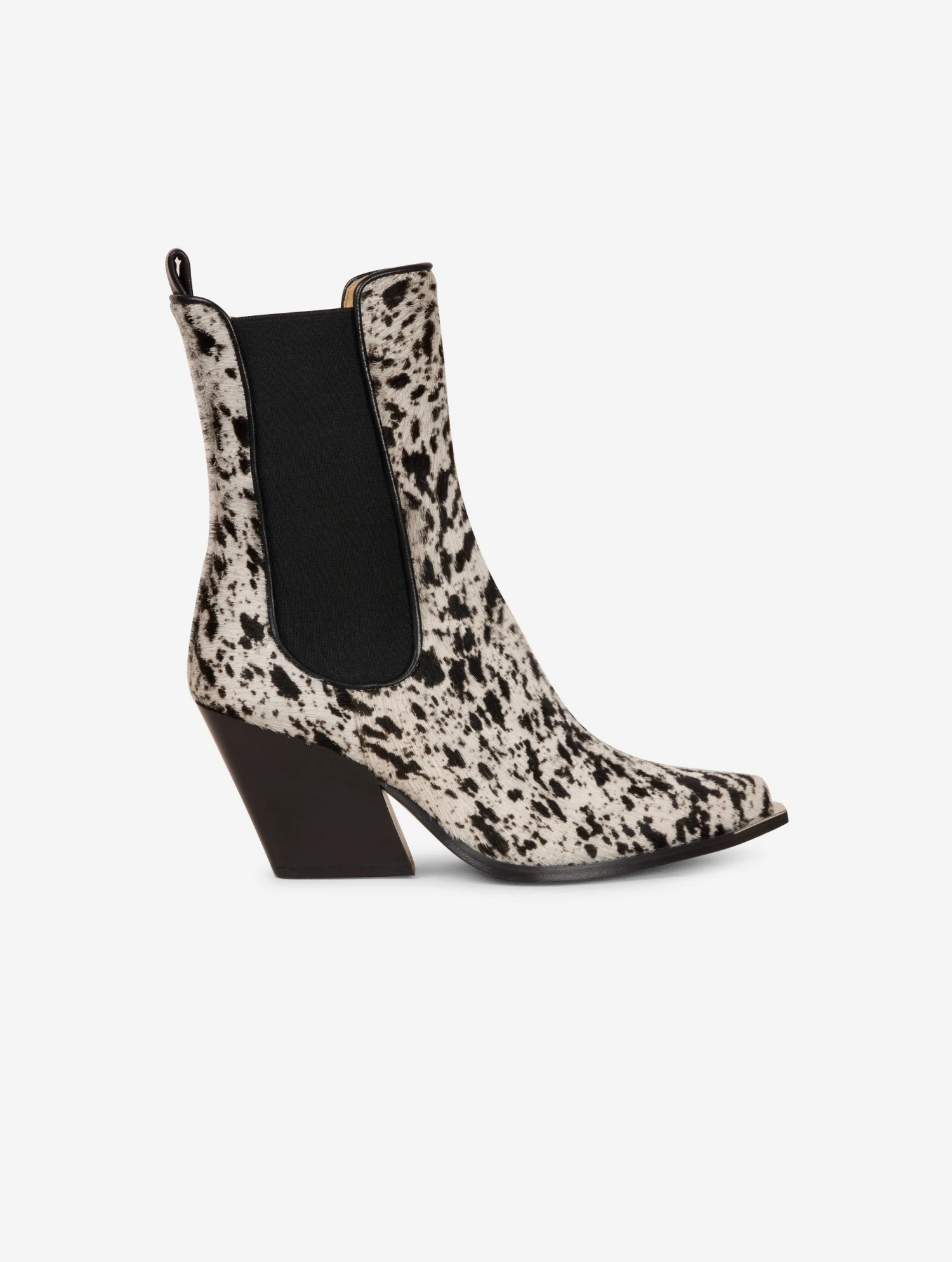 Boots élastiqués En Cuir Façon Poulain Imprimé 2 Boots élastiqués En Cuir Façon Poulain Imprimé – Image 2